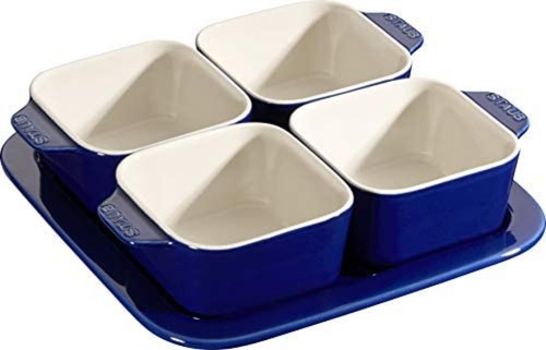 Staub set antipasti blu - antipasti,