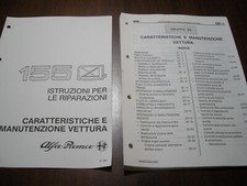 ALFA ROMEO MANUALE ISTRUZIONI PER LE RIPARAZIONI MANUTENZIONE VETTURA 155 Q4-91