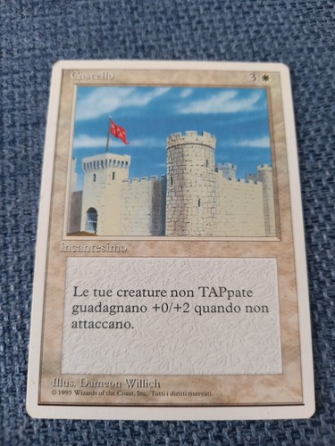 Carta card mtg magic castello - carta,