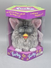 NOS Vintage Furby Tiger Gray