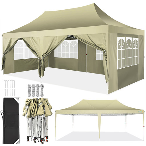 Gazebo pieghevole 3x6 - pieghevole,