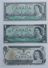 3x 1 Dollar Canada