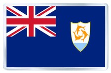 Anguilla Flag Fridge Magnet