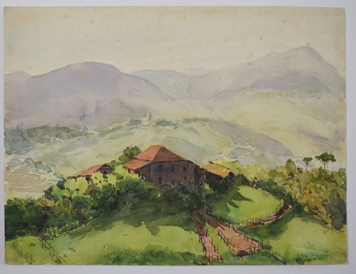 Dipinto watercolor bozzetto - dipinto,