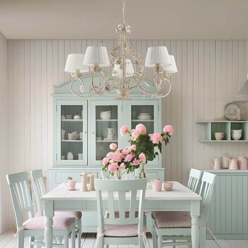 Lampadario classico shabby - , in