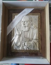 Padre Pio quadro in lega