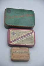 3 Antiche Scatole Pubblicità