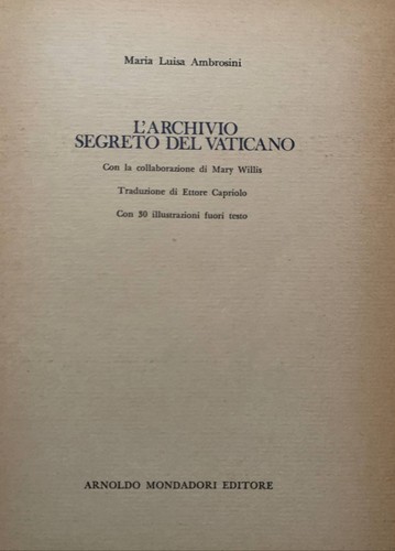 Archivio segreto del - l'archivio,