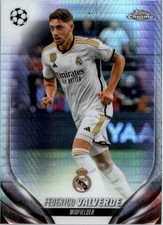 2023-24 Topps Chrome UEFA Club Competitions Prism Ref 99 Federico Valverde SCR