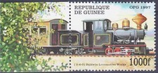 Guinea 1997 Treni Motore a Vapore Trasporto Ferrovie MNH