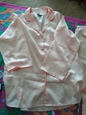 pigiama in raso da donna di colore rosa S