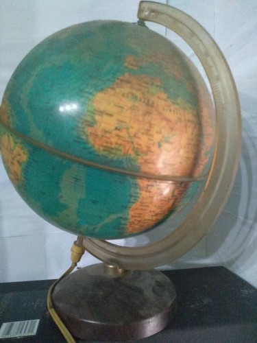 Mappamondo vintage illuminato - vintage,