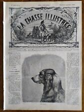 Rivista Caccia La Chasse illustrèe 1870  Chien Briquet Colombacci Toscana