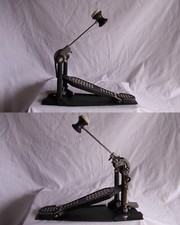 MEGATONE  pedale metallo nero per grancassa batteria drum set ESPOSIZIONE AFFARE