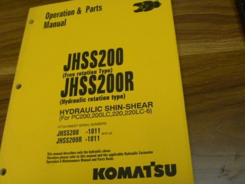 Komatsu jhss200r shin shear - komatsu,