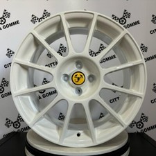 Cerchi in lega DEDICATI ABARTH 500 da 17" NUOVI ESSEESSE WHITE YELLOW