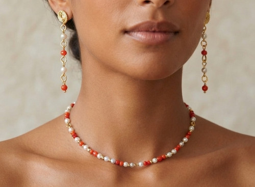 Collana donna orecchini con - donna,