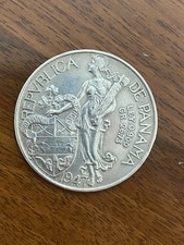 Panama 1 Balboa 1947 Argento 0.900 Ottima Conservazione