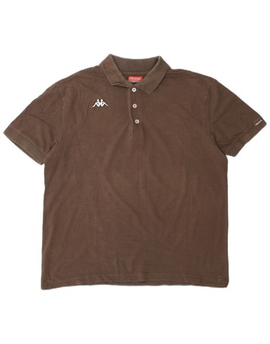Polo uomo kappa marrone - uomo, xl