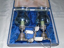 COPPIA ABAT JOUR CON BASE IN ARG.800 MASSICCIO ANNI 60