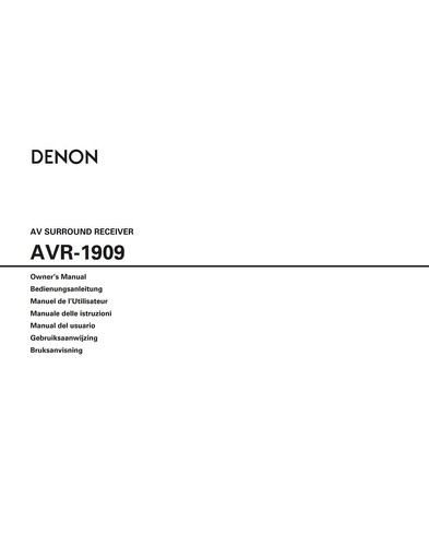 Denon avr 1909 receiver - denon, av