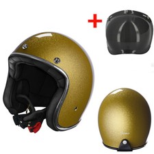 CASCO JET MOTO CAFE RACER