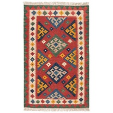 Kilim 126x80 CM Intrecciato a