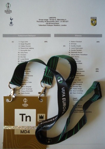 Biglietto player pass - player, uefa