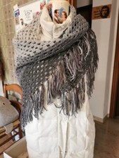 Scialle Stola Sciarpa In Lana