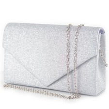 Pochette argento cerimonia da