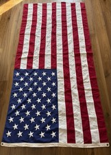 Bandiera americana flag USN made usa 80’s Vintage Cotone Canvas XXL