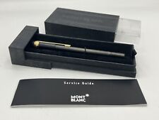 PENNA BIRO MONTBLANC  SCENIUM GT NERO OPACO RIFINITURE ORO COMPLETA DI SCATOLA
