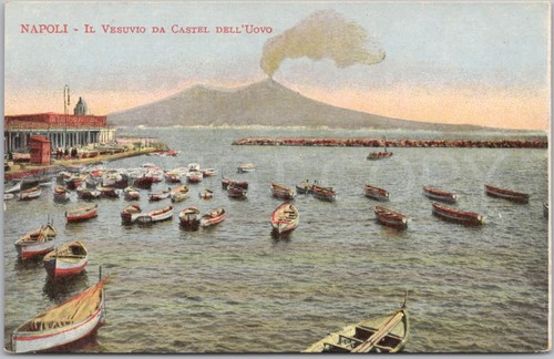 Vintage postcard vesuvius - vintage,