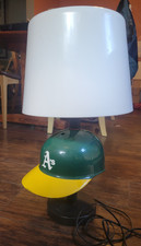 Vintage 70s 80s Oakland A's CAP  Helmet Desk Table Lamp Baseball