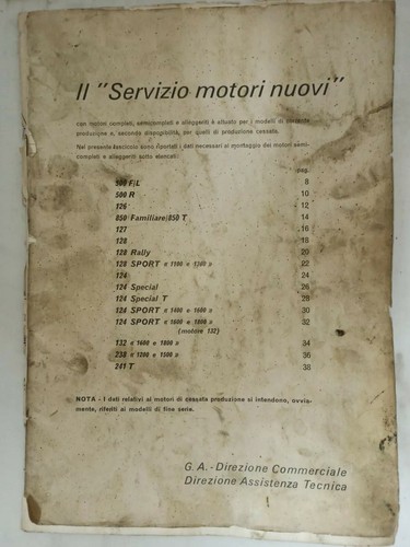 Fiat servizio motori - "servizio,
