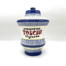 VASO AMARENA TOSCHI DA BAR ANNI 50 CERAMICHE DERUTA VINTAGE NO FABBRI SPERLARI 