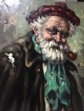 ? ALBERTO CECCONI ( Firenze 1897-1971)  dipinto olio su tela No Alfonso Grassi