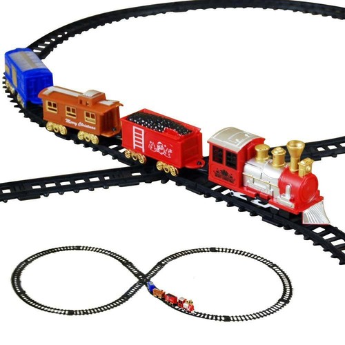 Trenino natalizio sotto albero - natalizio,