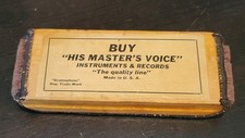 Grammofono Fonografo Record Spolverino Spazzola Pulitore, His Masters Voice HMV