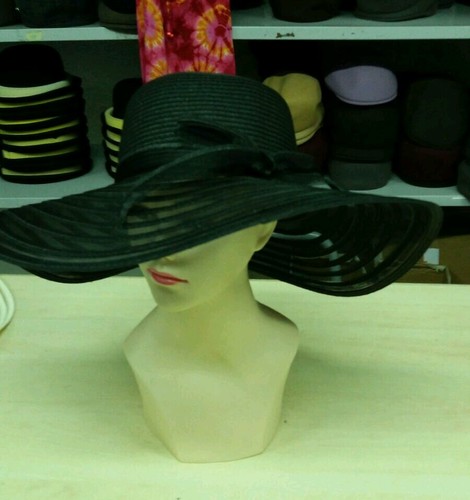 Cappello nero elegante - cappello,