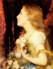 Dipinto olio Etienne Adolphe