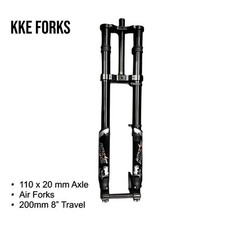 Forcella pneumatica bici KKE MTB per bombardiere stealth SurRon EBike 8" viaggio 20mm asse passante