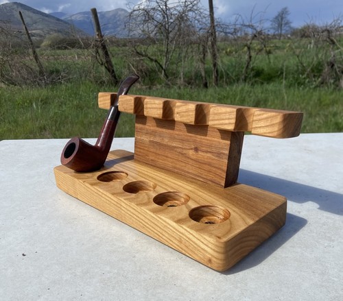 Portapipe legno ciliegio - portapipe, di