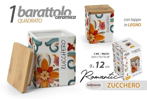 Barattolo zucchero ceramica - barattolo,