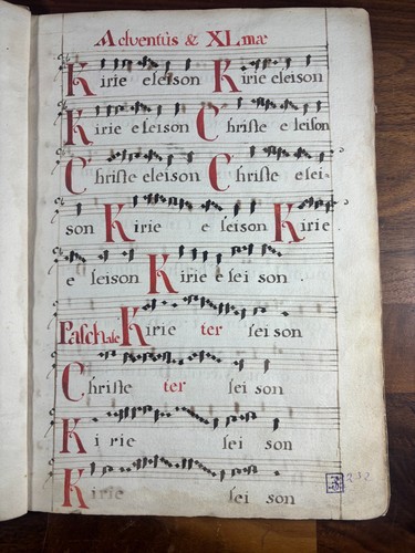 Manuscript antiphonary late - c.,