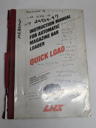 Lns instruction manual - instruction, for