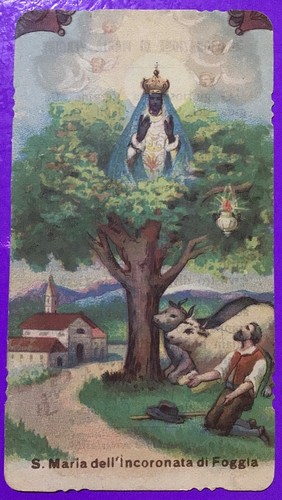 Santino holy card santa maria - santino,