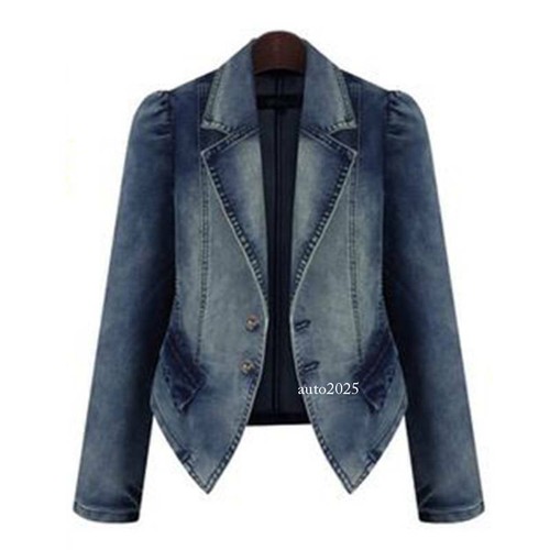 Top donna bavero denim - , giacca