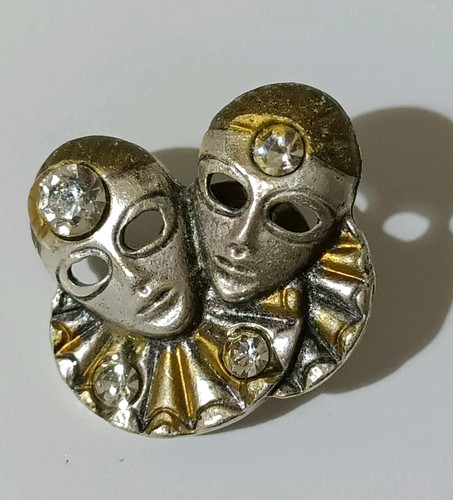 Spilla coppia pierrot maschera - coppia,