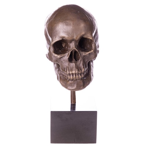 Scultura bronzo teschio - bronzo,